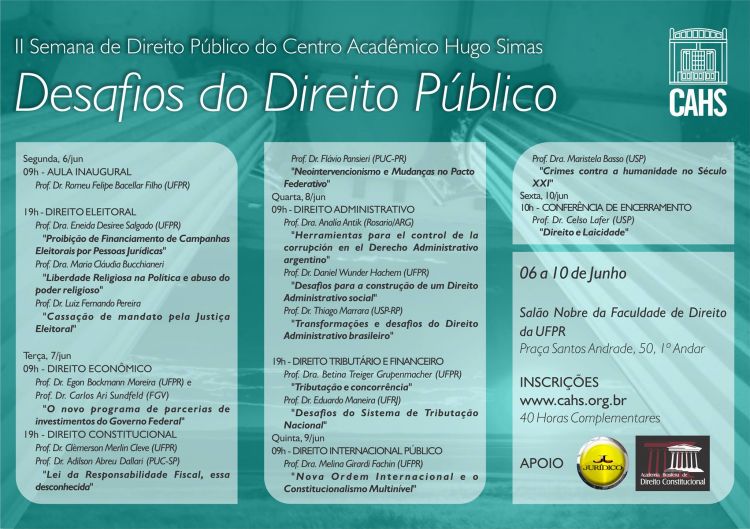 Palestra - Desafios para a construção de um Direito Administrativo Social - UFPR (Curitiba - PR)