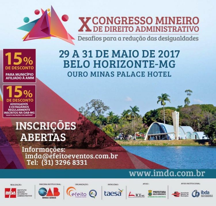 X Congresso Mineiro de Direito Administrativo - Instituto Mineiro de Direito Administrativo (Belo Horizonte - MG)